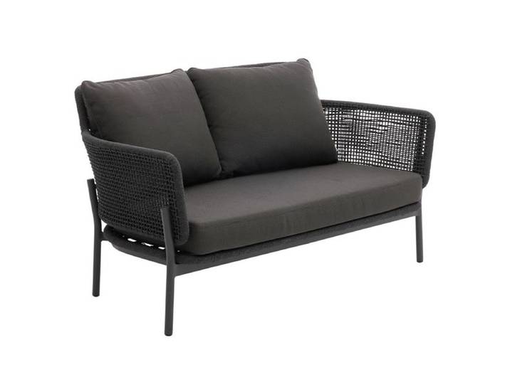 Interliving 7005 Gartenloungesofa Aluminium/Rope/Olefin Dunkelgrau