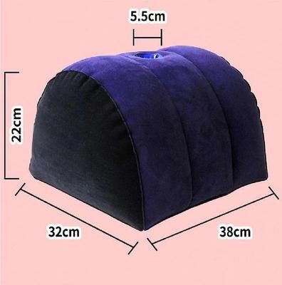 Uplifted Goods Half Moon Inflatable Support Pillow long Pillow