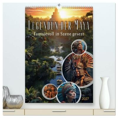 Legenden der Maya (hochwertiger Premium Wandkalender 2027 DIN A2 hoch), Kunstdruck in Hochglanz