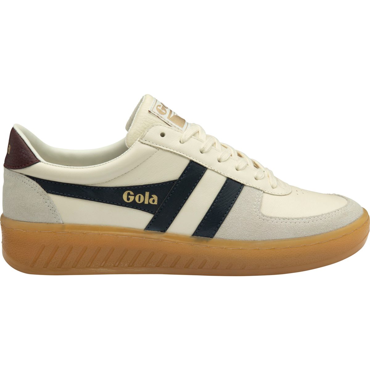 Gola Grandslam Elite Sneaker Men off white/navy/burgundy/gum (WH) 12 CMB621-WH-12-offwhitenavyburgundygum