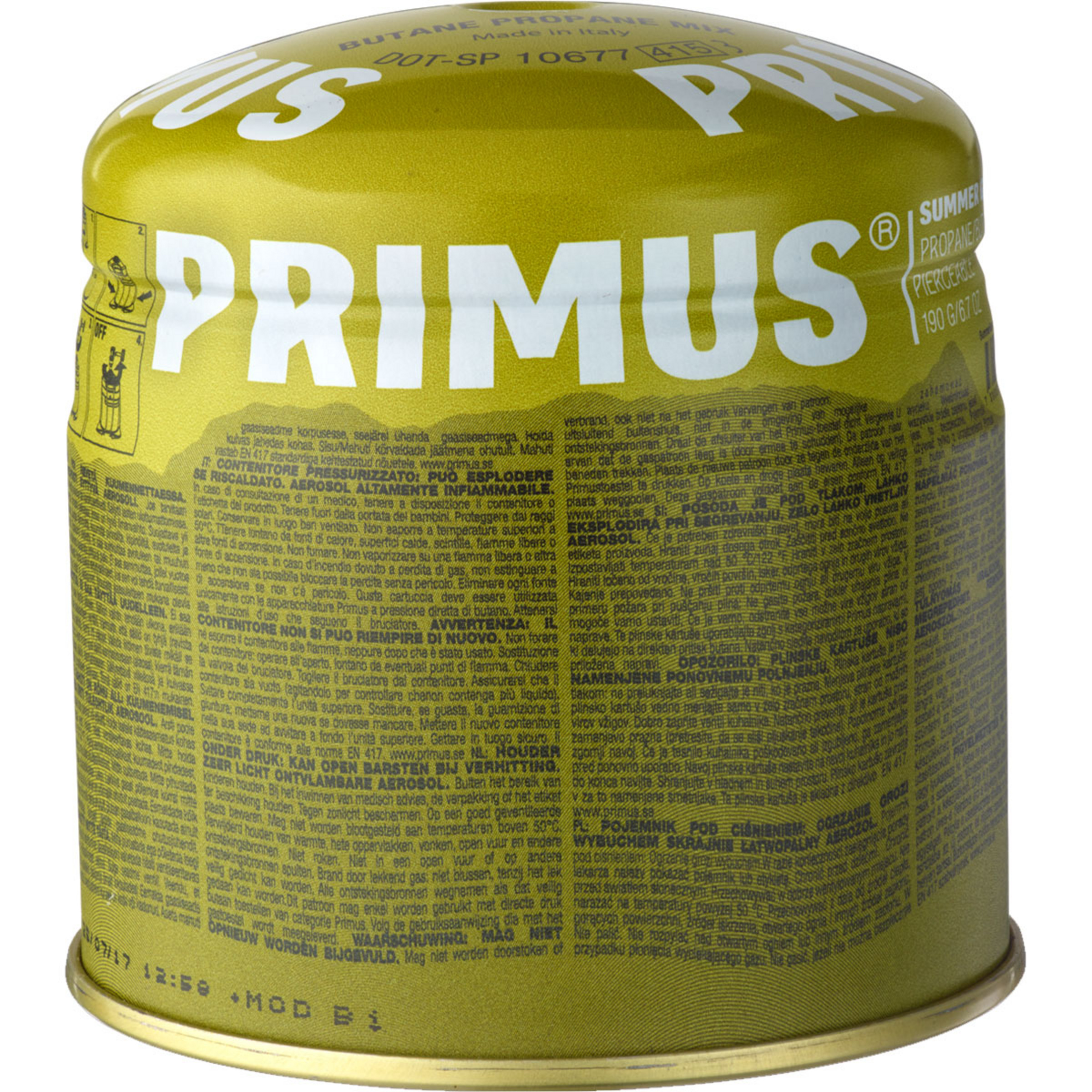 Primus Summer Gas Stechkartusche Gaskartuschen & Brennstoffe gelb Größe 190g