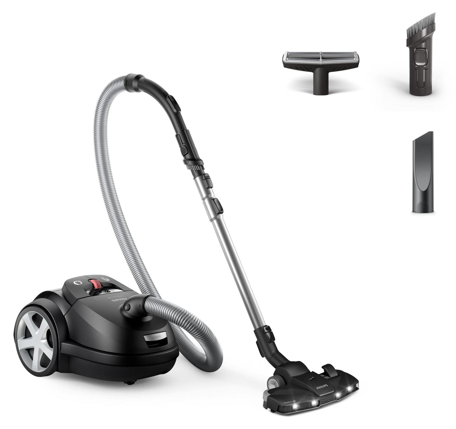 Philips XD8122/10 Stofzuiger met zak Zwart