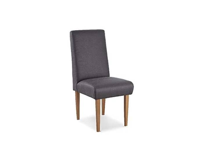 CAVADORE Esszimmerstuhl Kira, Polsterstuhl für Küche, Esszimmer oder Wohnküche in Büffellederoptik, Passend zur Küchengarnitur Kira, 48 x 103 x 62, Mikrofaser: grau