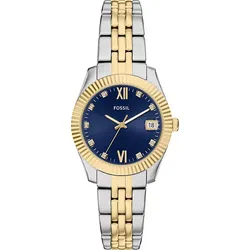 Fossil Quarz / 3 Zeiger Datum Scarlette ES5443 - blau,2-tone - 32mm