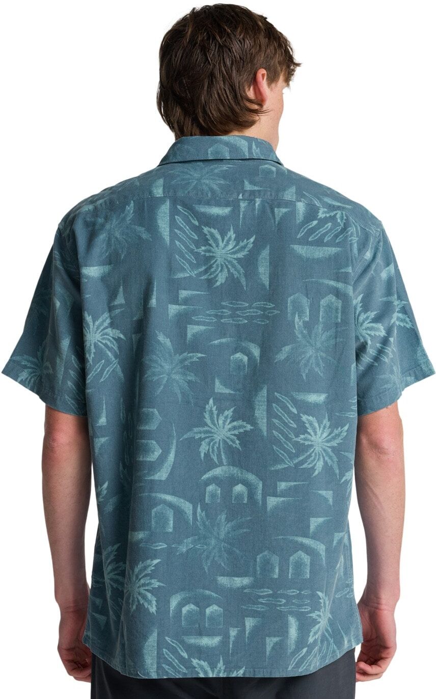 Kurzarmhemd BILLABONG "Solana Cord", Herren, Gr. L, blau, Obermaterial: 100% Baumwolle., Hemden Kurzarmhemd