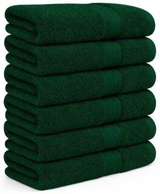 Ample Decor Thick Ultra Soft Cotton Hand Towels 18x28 Inch - 6 Pcs
