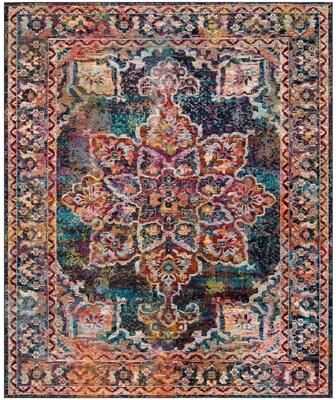 SAFAVIEH Crystal Madonna Vintage Boho Medallion Rug