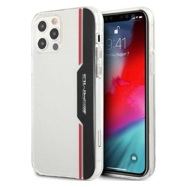 Mercedes AMG AMHCP12MTVLBR iPhone 12/12 Pro 6,1" transparent hardcase Electroplate Vertical (Apple iPhone 12, Apple iPhone 12 Pro) (AMG00055-0)