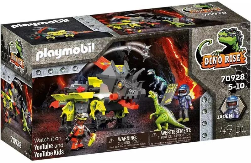 Playmobil Dino Rise Set De Aventura Robo Máquina De Combate Con Dinosaurios Y Figuras Multicolor Talla Única Niño