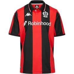 Kappa, Herren, Fussballtrikot, Heimtrikot OGC Nice 2025/26 (S), Rot, Mehrfarbig, Schwarz