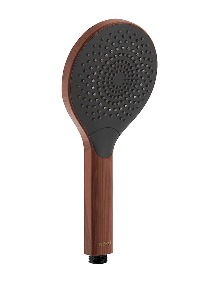 Wenko Duschkopf "Watersaving" in Dunkelbraun - Ø 12 cm - onesize