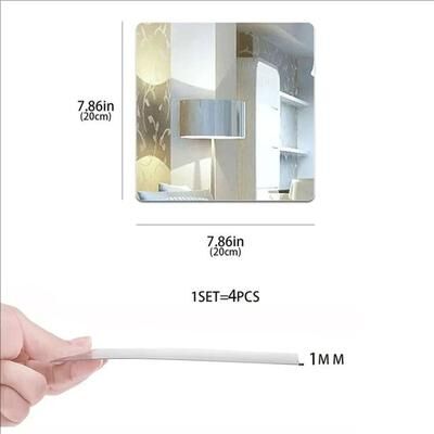 Uplift Picks Square Acrylic Mirror Wall Stickers For DIY Home Decor Square Acrylic Mirror Wall Stickers For DIY Home Decor