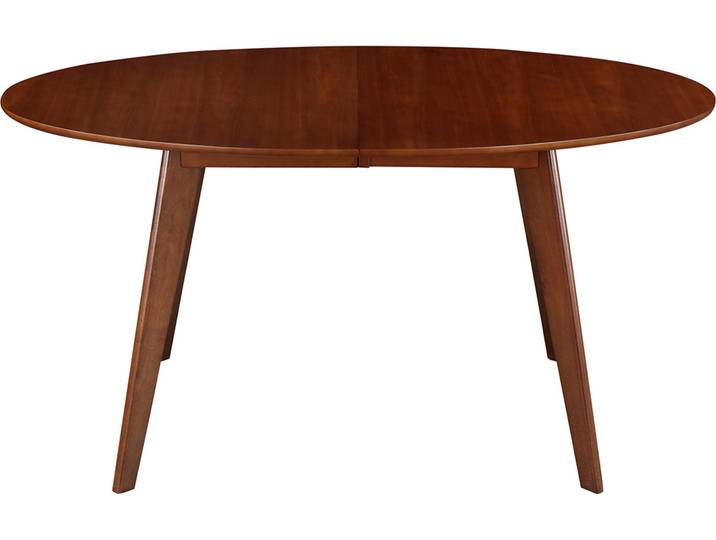 Table à manger extensible ovale en bois foncé L150-200 MARIK