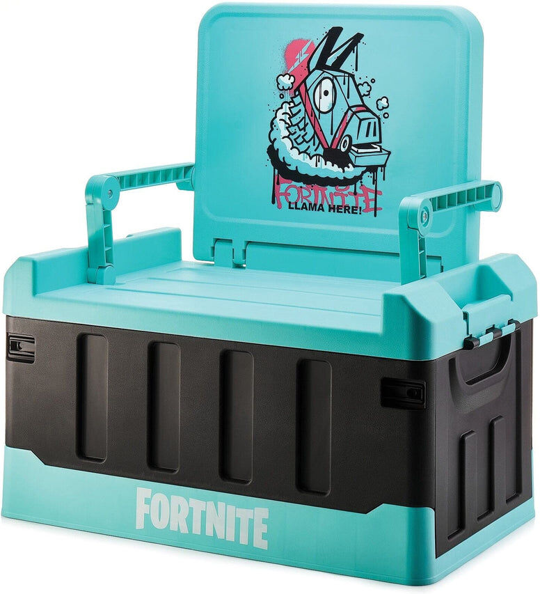 Fortnite Storage Chair with Hidden Storage by Numskull Designs, Folding Chair for Kids, Officially Licensed