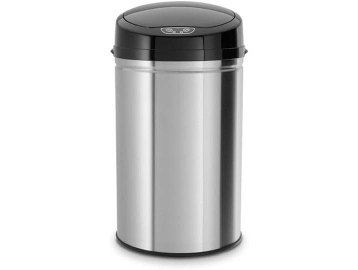 Echtwerk Abfalleimer, Mülleimer mit Sensor, elektrischer Müllbehälter, Infrarot Bewegungssensor, Korpus aus Edelstahl, Fassungsvermögen 30 Liter, brushed, INOX Black