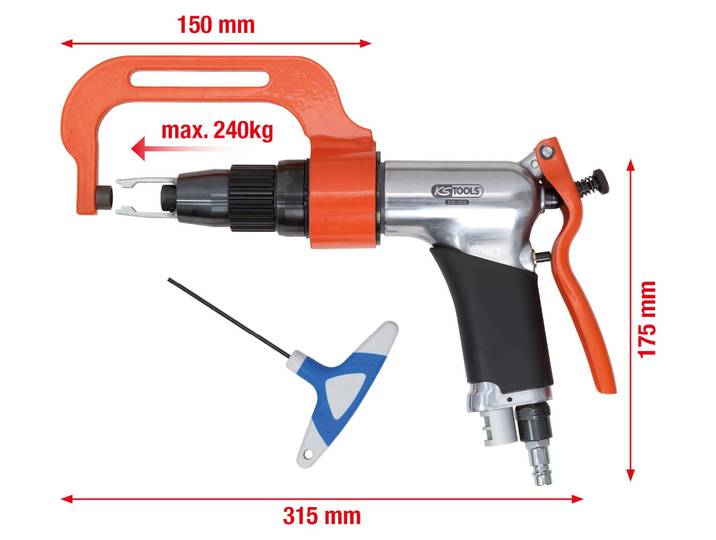 KS TOOLS Jeu de perceuses pneumatiques à point de soudure 3 pièces - 515.1310