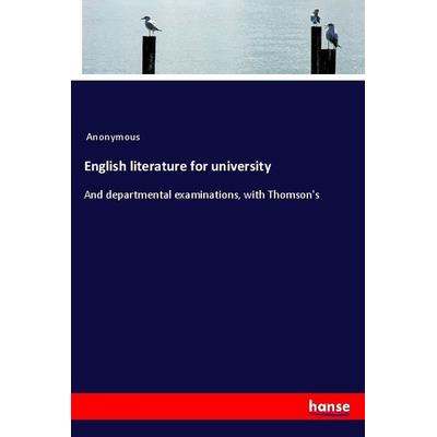 English literature for university, Taschenbuch von Anonymous, Hansebooks, 978-3-337-89226-5