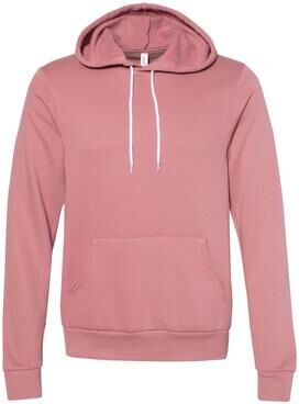 Bella + Canvas 3719 Sponge Fleece Hoodie in Mauve size XS B3719, BC3719