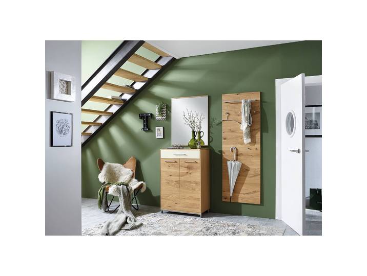 Kommode Vedo II 72 x 105 x 37cm Braun/Eiche/Weiß
