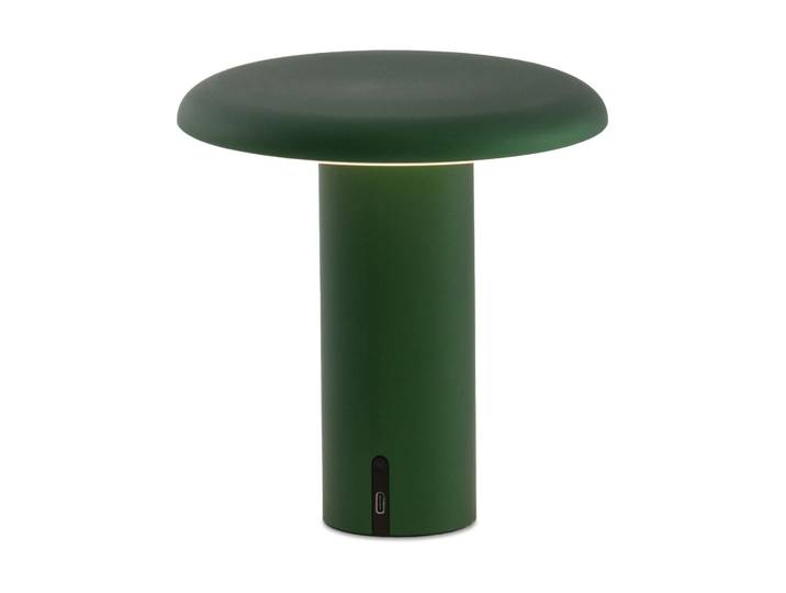 Artemide Takku tragbare Tischleuchte 19cm Anodized green