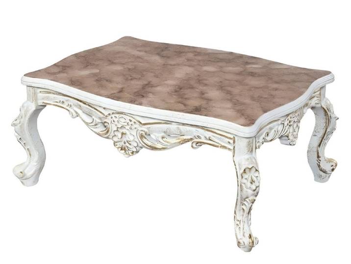 Xlmoebel Couchtisch Handgefertigter Couchtisch im Barockstil mit filigranen Verzierungen (Couchtisch), Hergestellt in Europa