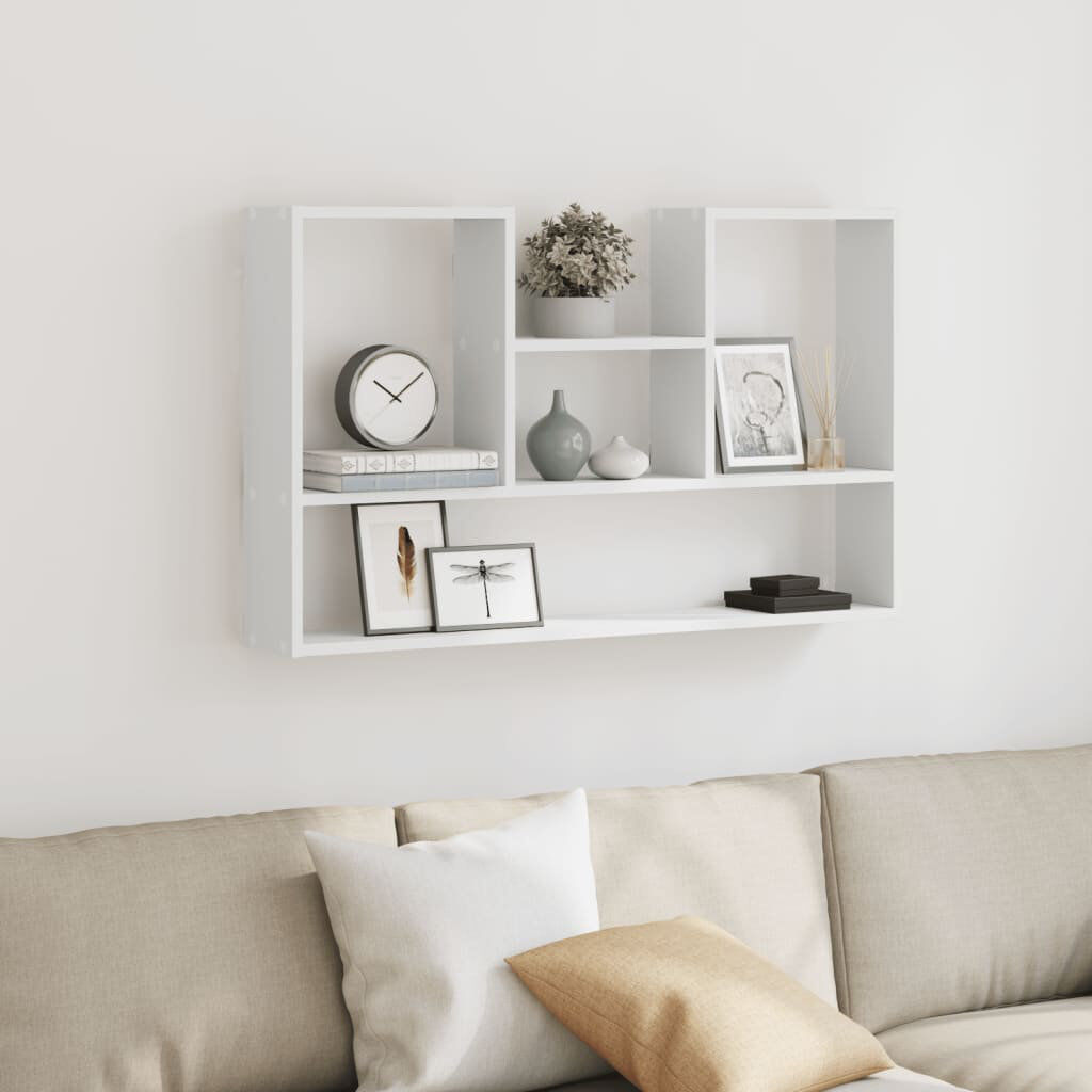 17 Stories Reus Floating Shelf White 60cm H X 99cm W X 15cm D