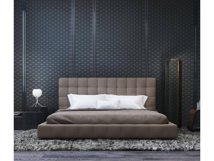 JVmoebel Polsterbett Luxus Polsterbett in Grau mit modernem Hotel-Design (1-tlg., Nur Bett), Made in Europa