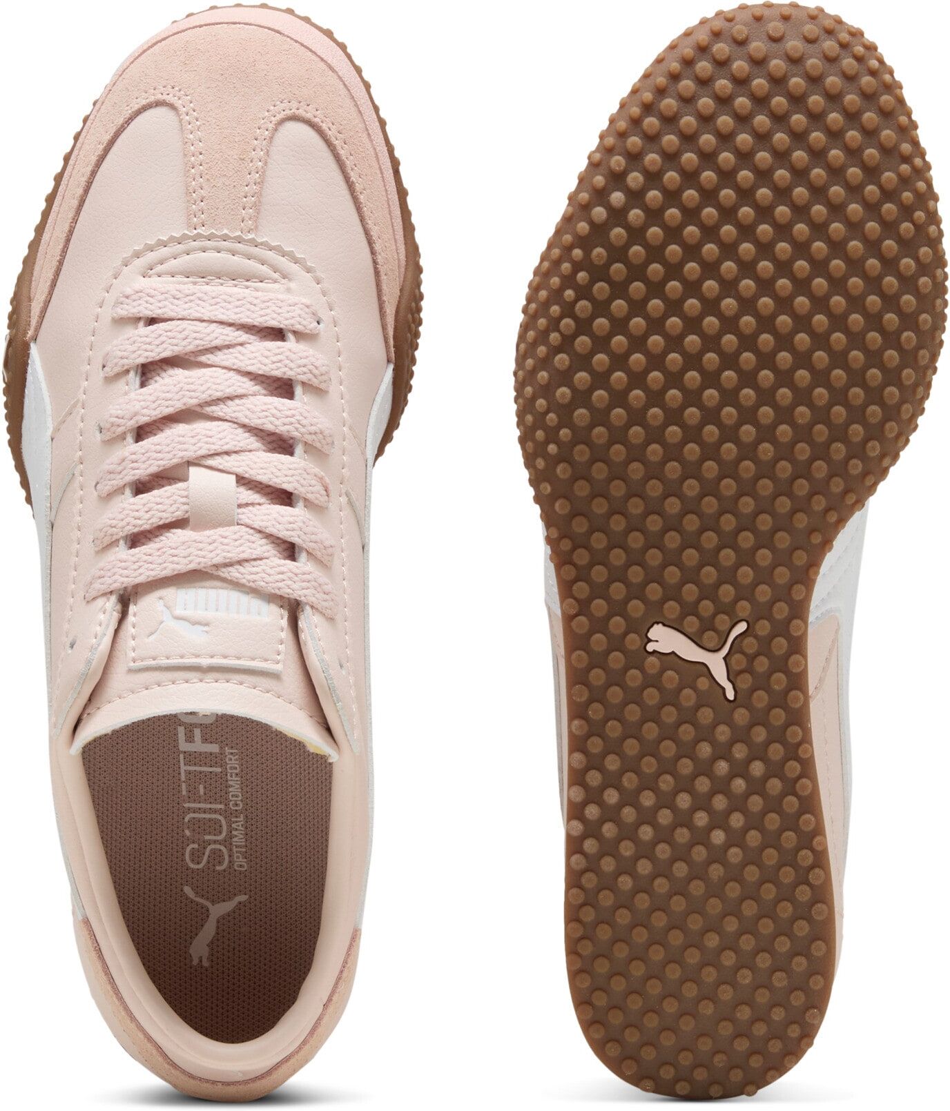 Sneaker PUMA "BELLA UT LEA", Damen, Gr. 38, rosa (island pink, puma weiß), Synthetik, mehrfarbig, Schuhe Sneaker, für sportliche Aktivitäten und Streetwear, mit Textil-Innenmaterial island pink, puma weiß 38