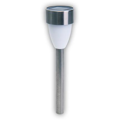 LED Solarleuchte NÄVE "Cyral", silber (silberfarben), B:5,5cm H:36,5cm, Leuchten, Solar