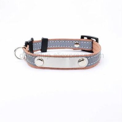 Uplift Essentials Reflective Personalized Kitten ID Collar coffee