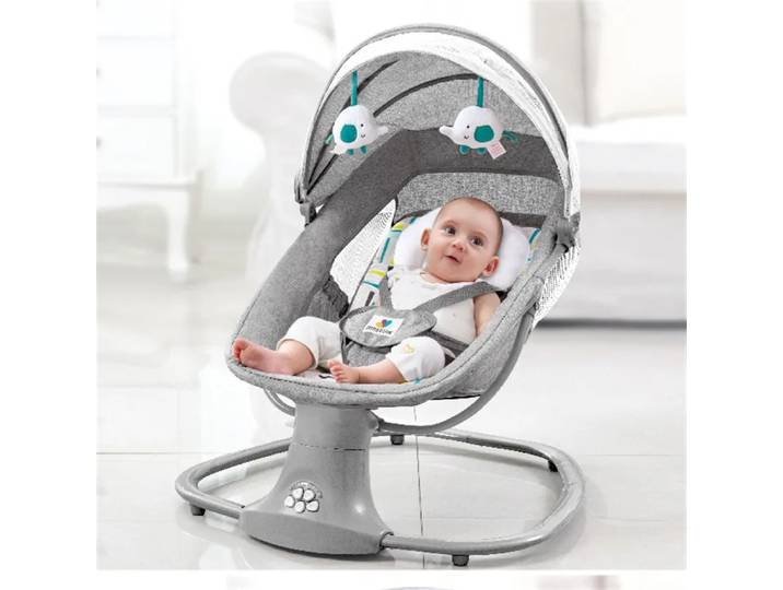 Chaise à bascule avec télécommande itude Bluetooth, balançoire électrique pour bébé, chaise longue pour bébé, berceau multifonction pour nouveau-né