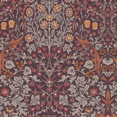 William Morris at Home William Morris Blackthorn Plum Wallpaper