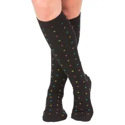 Trofe Printed Support Socks Schwarz Gr 39/42 Damen