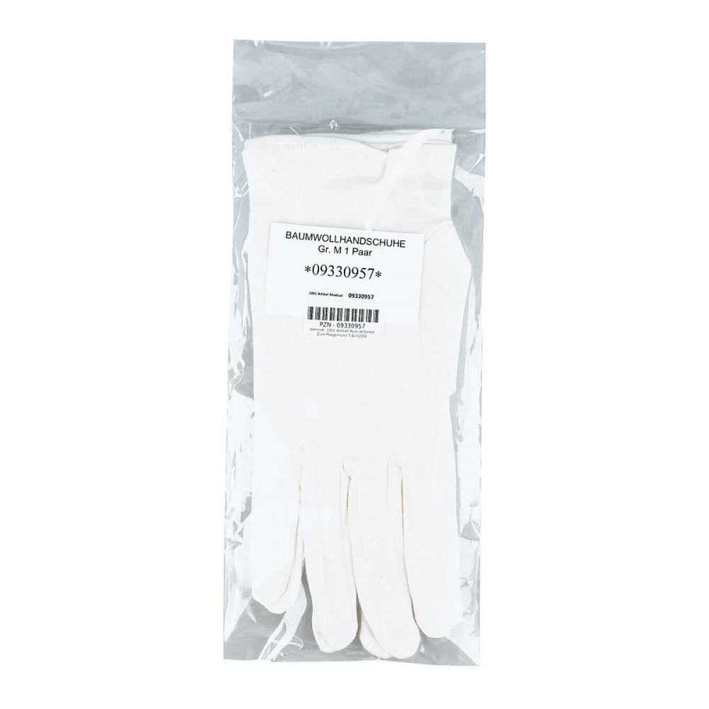 1001 Artikel Medical GmbH Baumwollhandschuhe Größe m 1 Paar 09330957