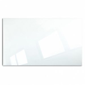 Master-of-Boards Glas-Magnettafel, glänzend, weiß, mit Metallrückwand, 200 x 100 cm