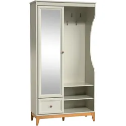 GARDEROBENSCHRANK Charlott mit Spiegel und Schublade, Kaschmir
