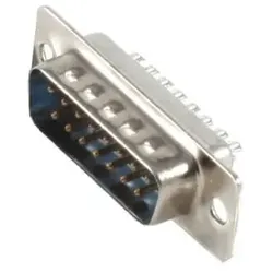 Lötstecker, D-Sub, 15-pol, vergoldet