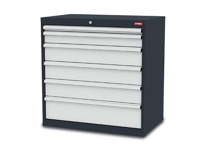 Stier Hängeregisterschrank STIER Schubladenschrank mit 6 Schubladen BxTxH 700x575x920 mm