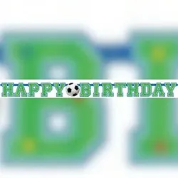 Fussball `Happy Birthday` Girlande