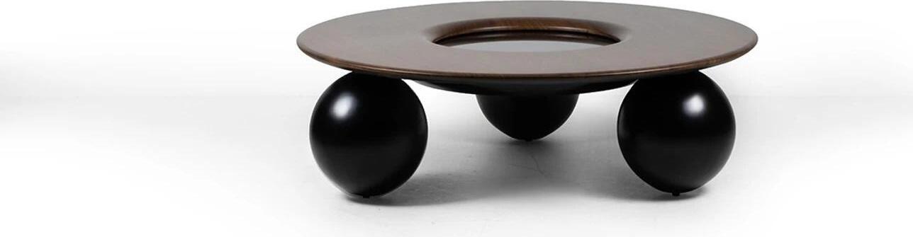 Luxus Braun Rund Couchtisch Wohnzimmer Design Möbel Modern Einrichtung