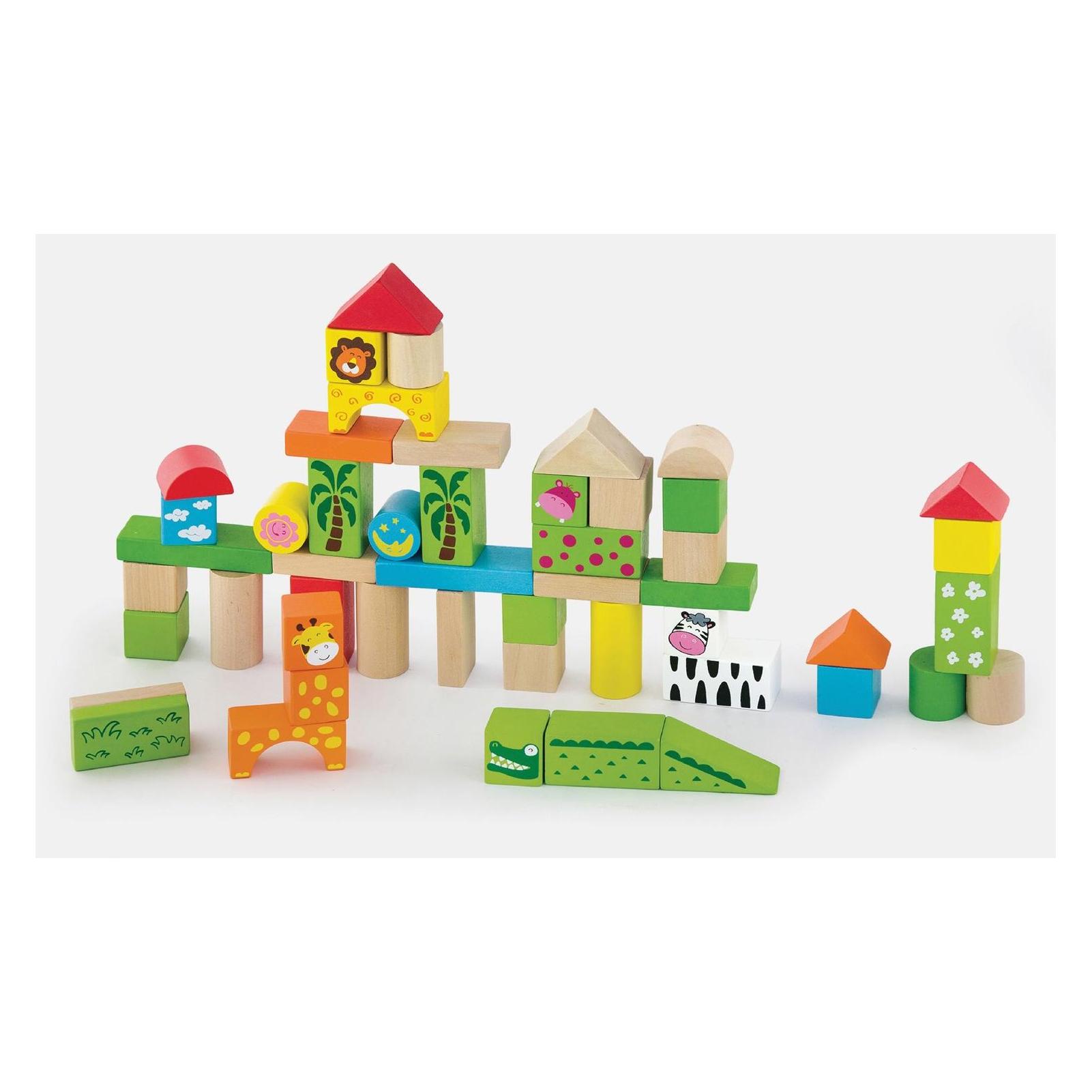 Viga Toys Holzbausteine Zoo 50-teilig (50286)
