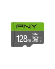 PNY Micro SD Card Elite 128 GB XC Class 10 UHSI U1 A1 V10 adapter (P-SDU128V11100EL-GE)