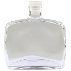 Chic Antique Glasflasche mit Deckel, H15 x L13 x B4 cm, durchsichtig / klar