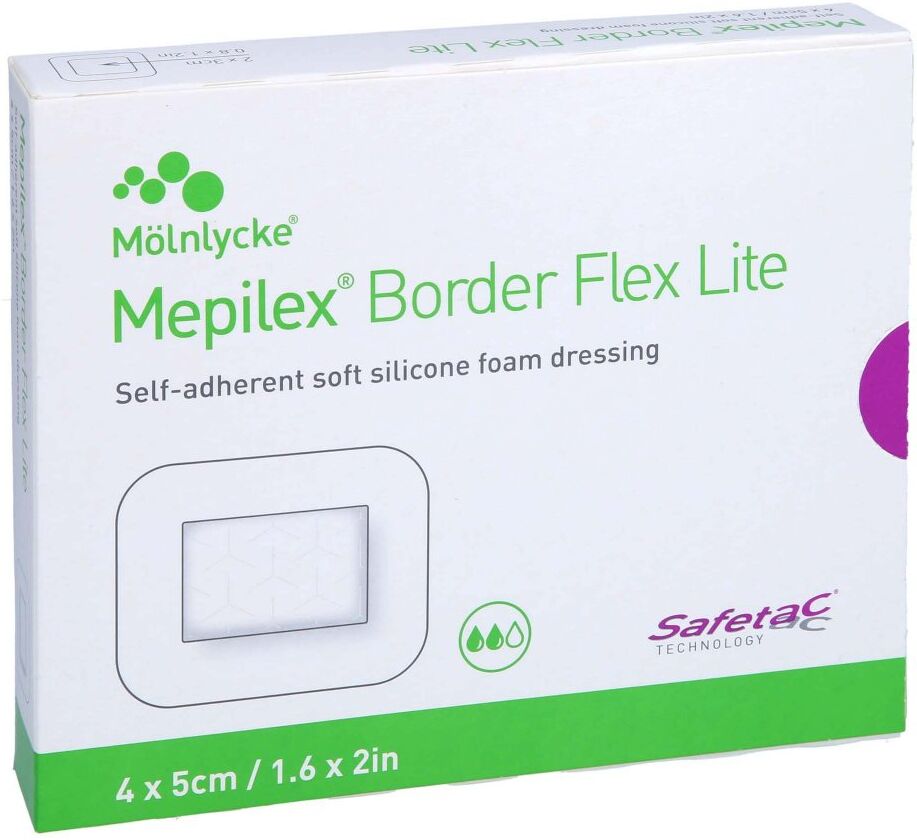 Mepilex Border Flex Lite Schaumverband 4x5 Cm