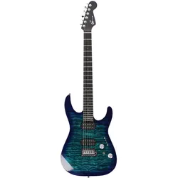 Charvel Pro Mod Plus DK24 HH 2PT EB QM Chlorine Burst - E-Gitarre