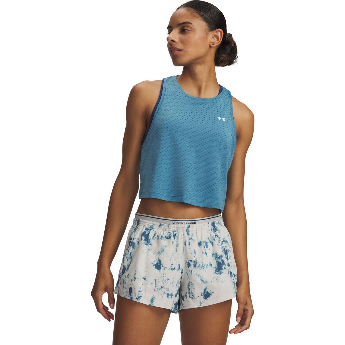 Under Armour Tech Sport Mesh Crop Tank blue white (466) XXL 6011229-466-XXL