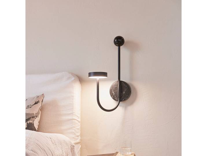 Grasil Wandlamp Zwart/Zwart - AYTM - Woonkamer - Designer - Metaal - 1 lamp