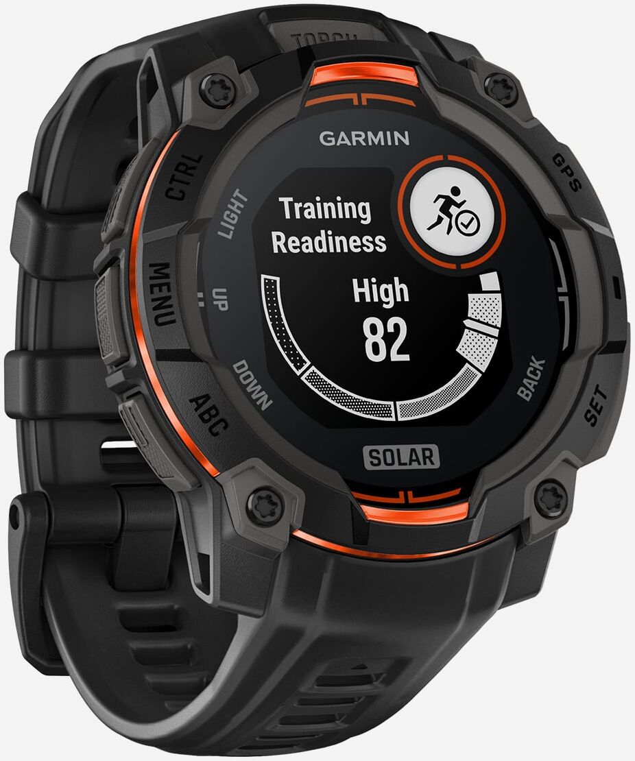 Garmin Instinct 3 45mm Solar - Orologio Multifunzione - Nero UNICA