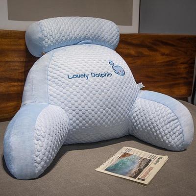 Inspired Deals Soft Packed Bedside Cushion Waist Pillow Sofa Tatami Lumbar Support Pillow Medium Husky whale