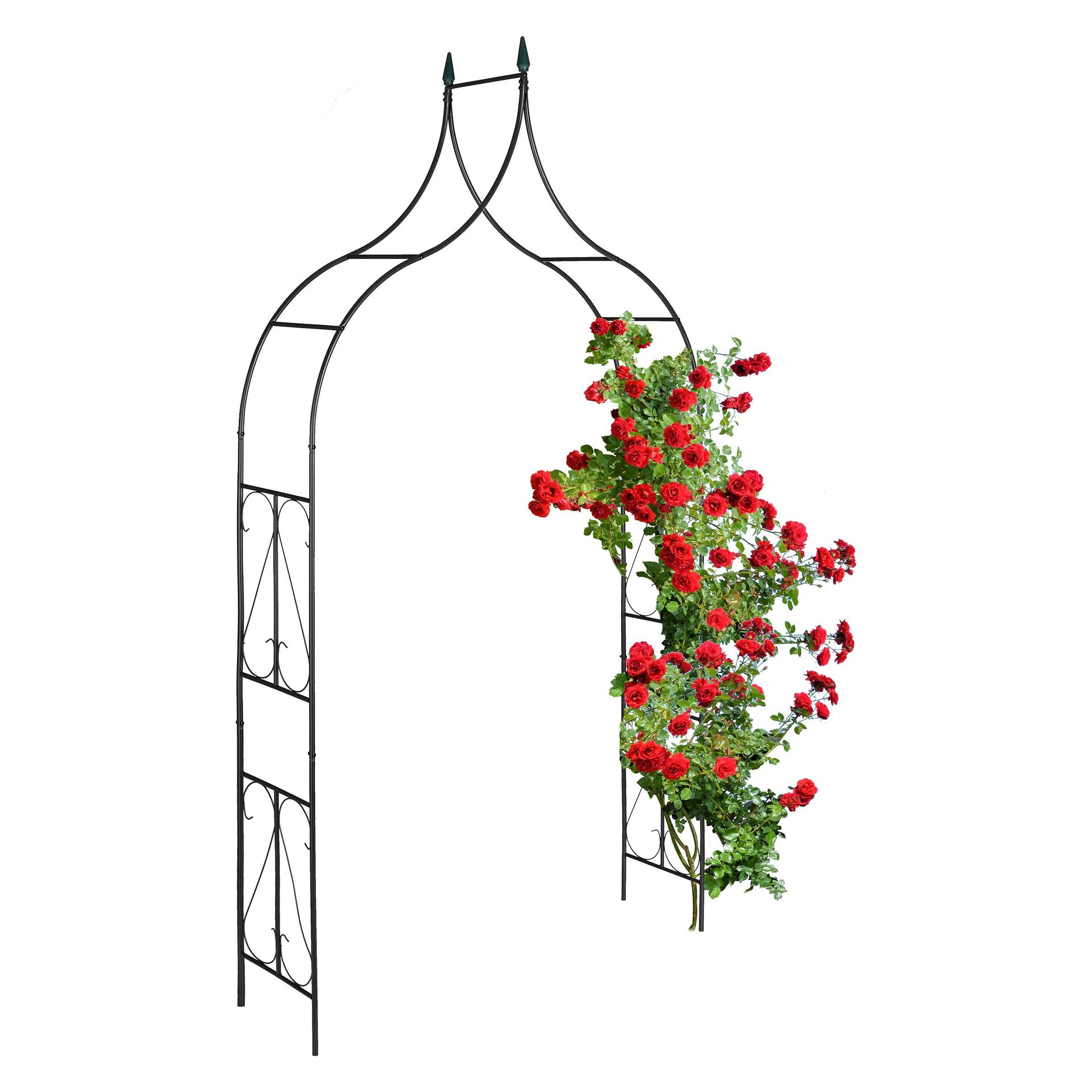 Relaxdays Rosenbogen (37 cm, 145 cm) (4052025416669)